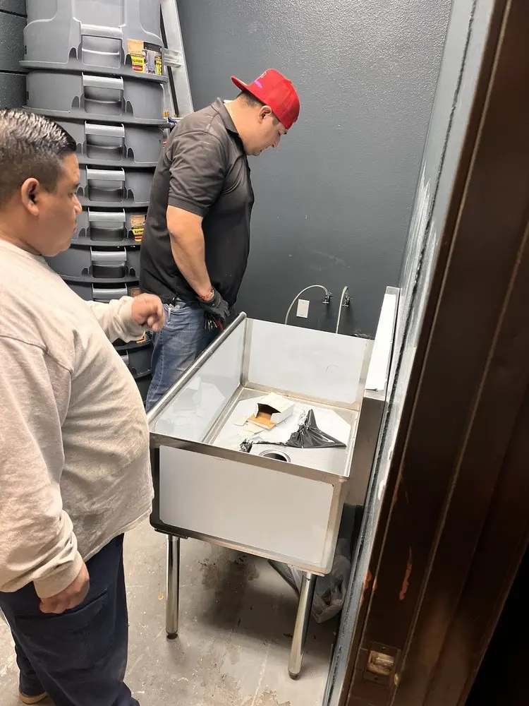 Commercial plumbing and sink installation in Indianapolis